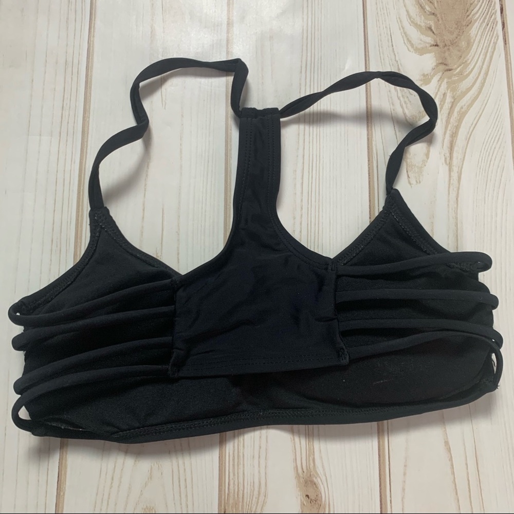Black Caged Racerback Bikini Top - Picture 2 of 2
